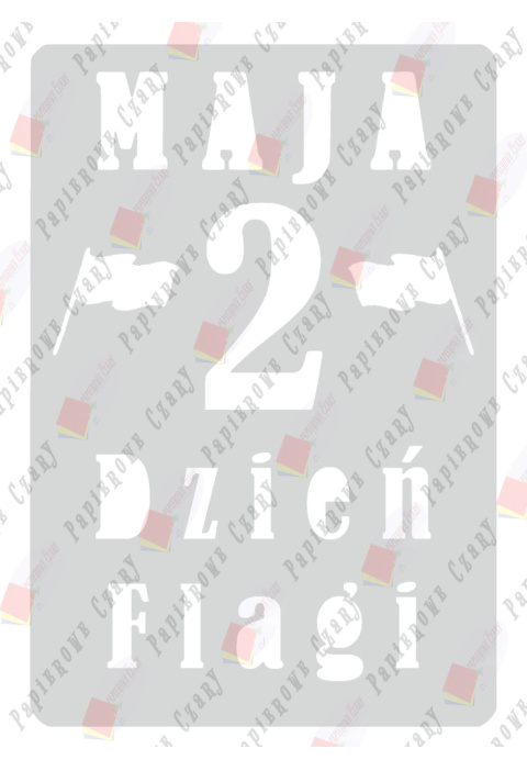 Kartka z kalendarza 2 Maja 3 Dekoracje z papieru