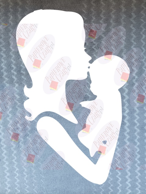Mama z dzieckiem 1 Dekoracje z papieru