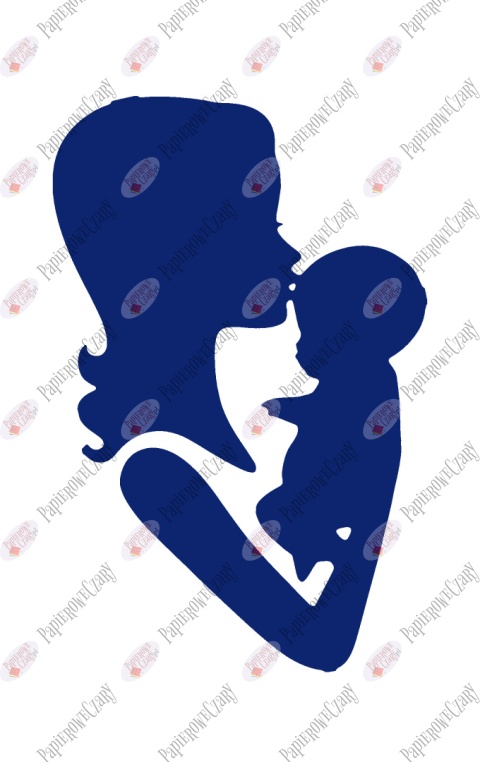 Mama z dzieckiem 1 Dekoracje z papieru