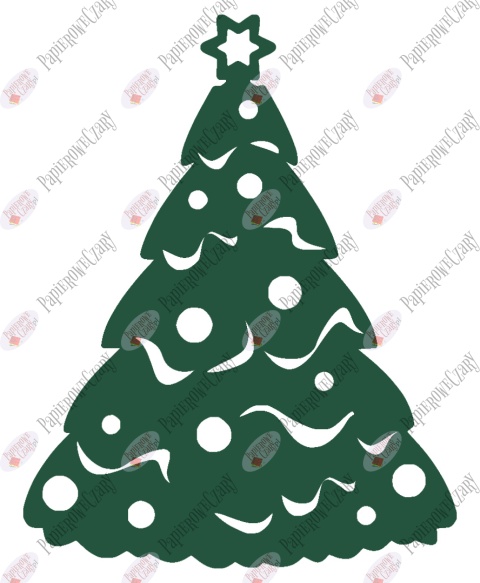 Choinka 3 Dekoracje z papieru