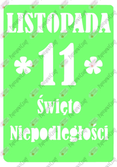 Kartka z kalendarza 11 Listopada 2 Dekoracje z papieru