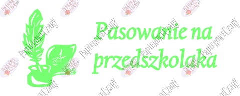 Zestaw 91 Pasowanie na przedszkolaka Ślubowanie Dekoracje z papieru