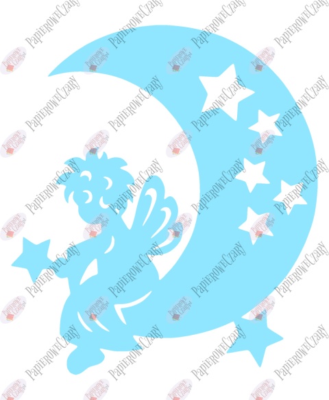 Księżyc 2 Dekoracje z papieru