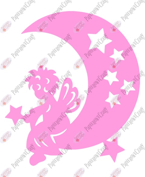 Księżyc 2 Dekoracje z papieru