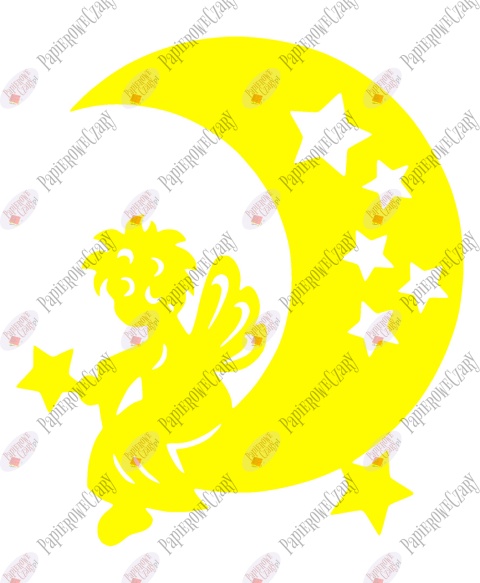 Księżyc 2 Dekoracje z papieru