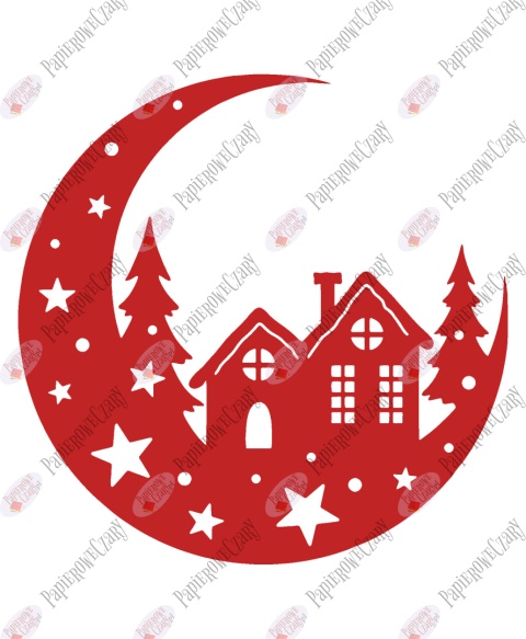 Księżyc 3 Dekoracje z papieru