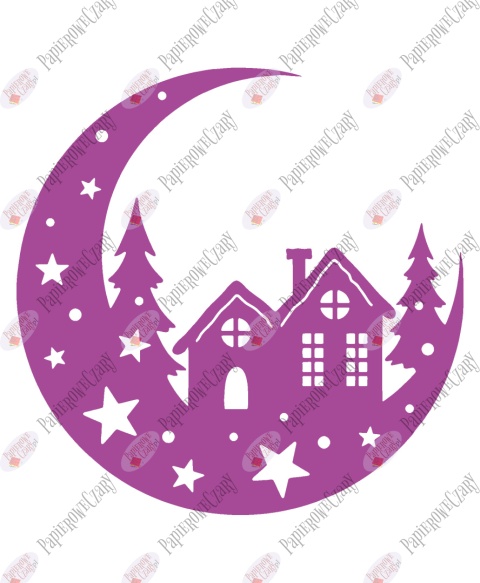 Księżyc 3 Dekoracje z papieru