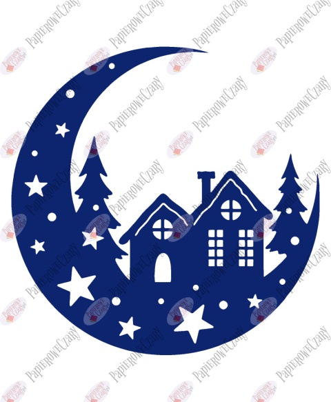 Księżyc 3 Dekoracje z papieru