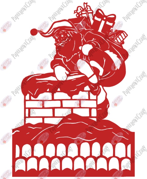 Mikołaj 4 Dekoracje z papieru