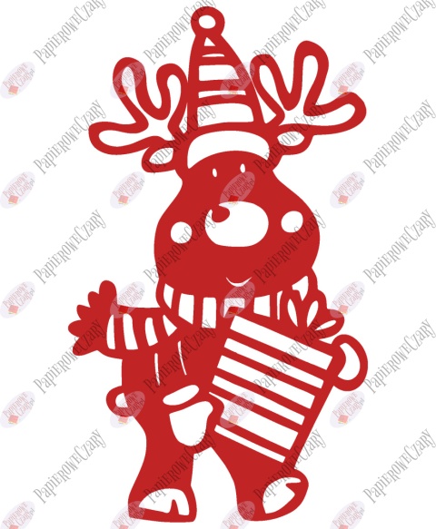 Renifer 3 Dekoracje z papieru Renifer 3 Dekoracje z papieru