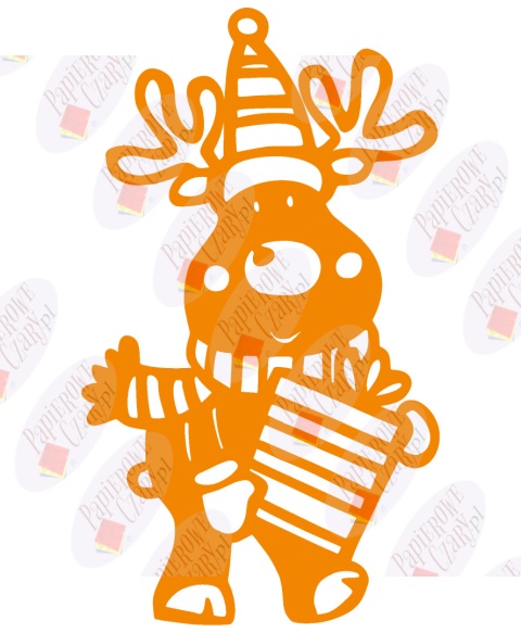 Renifer 3 Dekoracje z papieru Renifer 3 Dekoracje z papieru