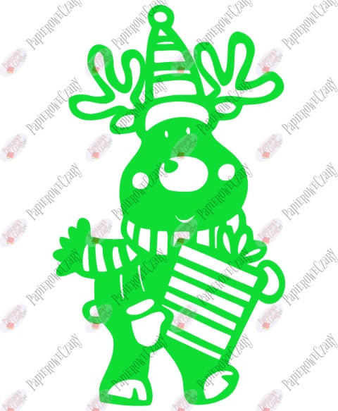 Renifer 3 Dekoracje z papieru Renifer 3 Dekoracje z papieru