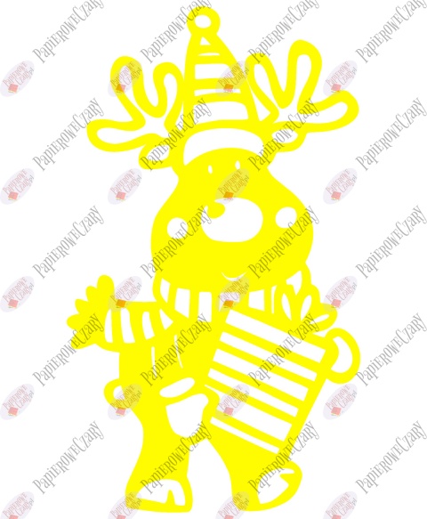 Renifer 3 Dekoracje z papieru Renifer 3 Dekoracje z papieru