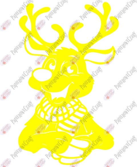 Renifer 4 Dekoracje z papieru