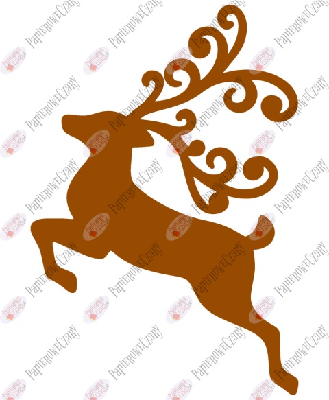 Renifer 5 Dekoracje z papieru Renifer 5 Dekoracje z papieru