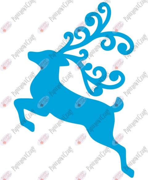 Renifer 5 Dekoracje z papieru Renifer 5 Dekoracje z papieru