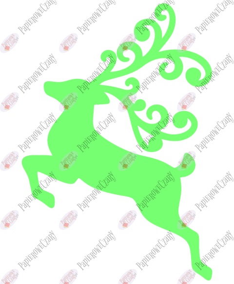 Renifer 5 Dekoracje z papieru Renifer 5 Dekoracje z papieru