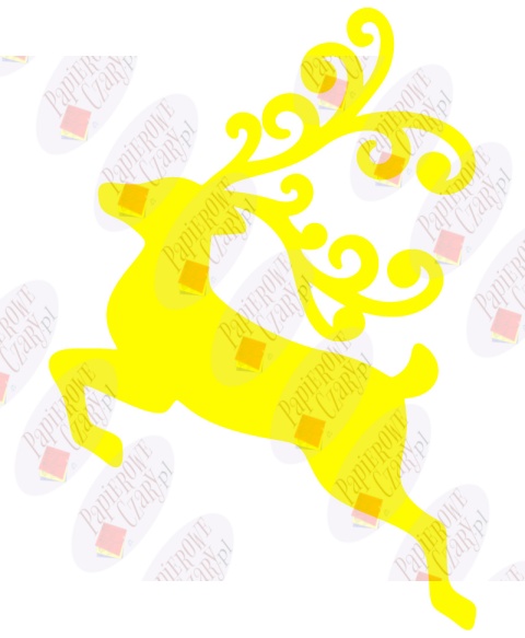 Renifer 5 Dekoracje z papieru Renifer 5 Dekoracje z papieru