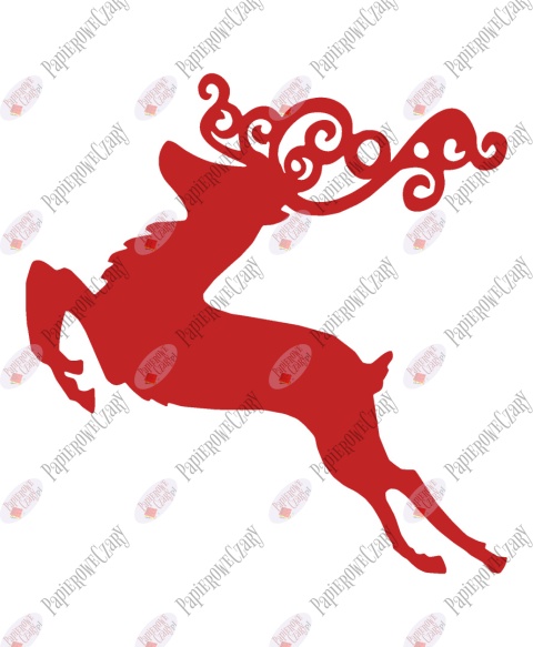 Renifer 6 Dekoracje z papieru