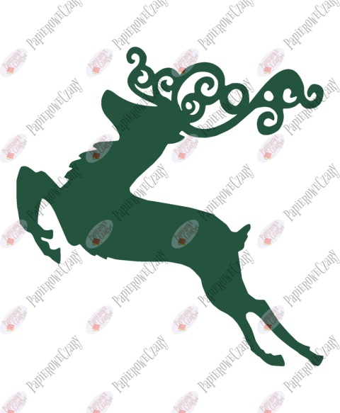 Renifer 6 Dekoracje z papieru