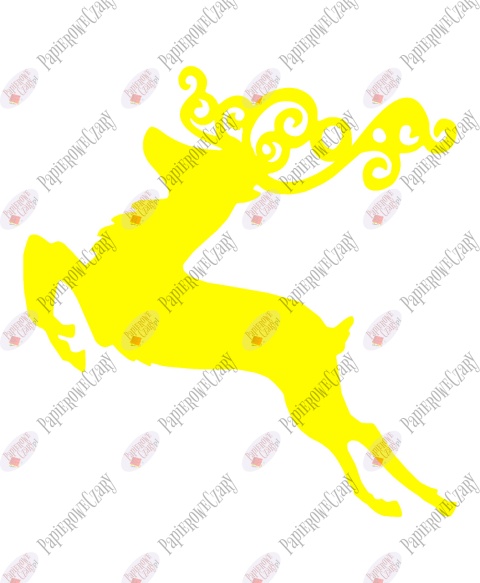 Renifer 6 Dekoracje z papieru