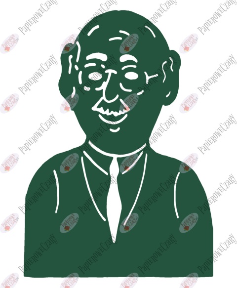 Dziadek 1 Dekoracje z papieru