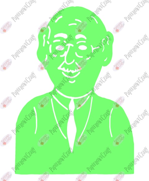 Dziadek 1 Dekoracje z papieru