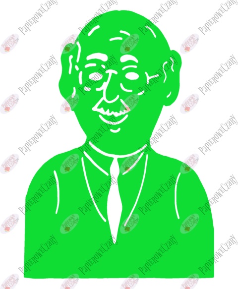 Dziadek 1 Dekoracje z papieru