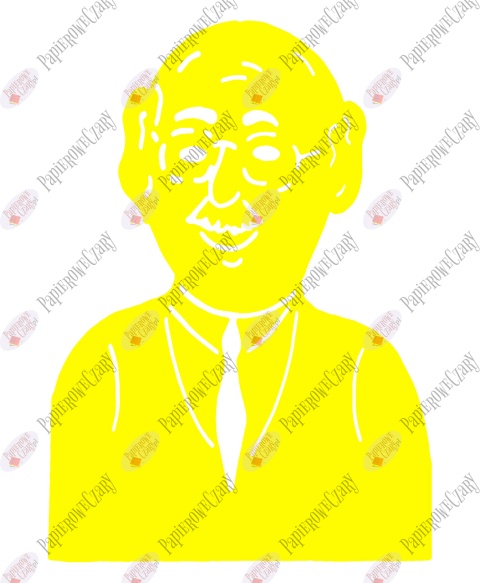 Dziadek 1 Dekoracje z papieru