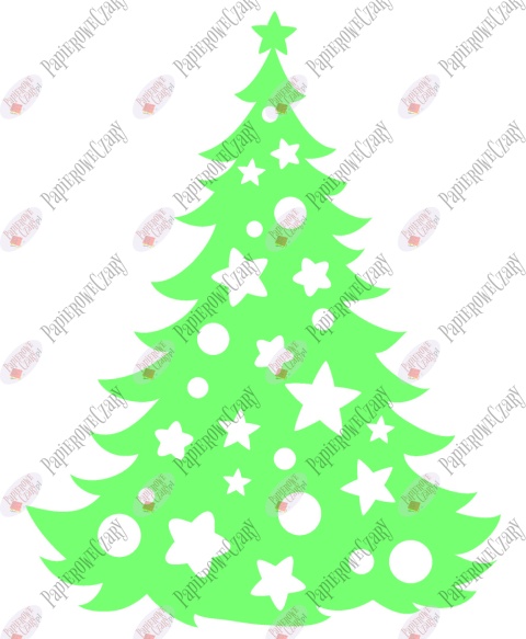 Choinka 7 Dekoracje z papieru