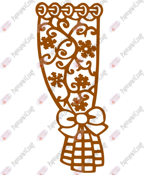 Zasłonka zimowa 1 Dekoracje z papieru