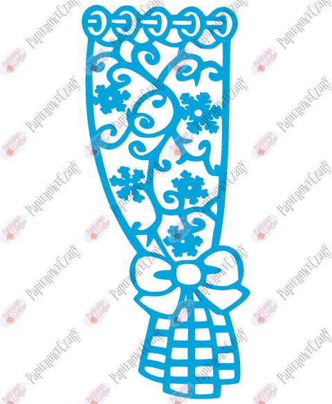 Zasłonka zimowa 1 Dekoracje z papieru