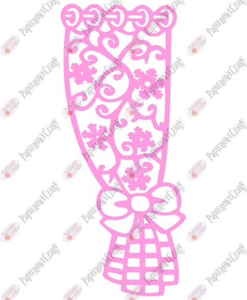 Zasłonka zimowa 1 Dekoracje z papieru