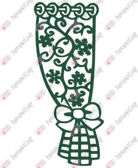 Zasłonka zimowa 1 Dekoracje z papieru