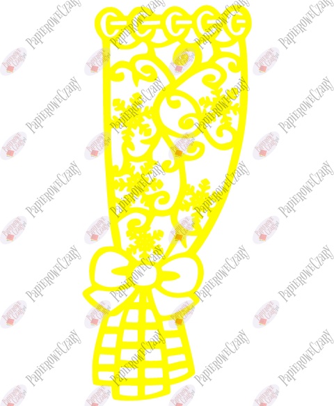 Zasłonka zimowa 3 Dekoracje z papieru