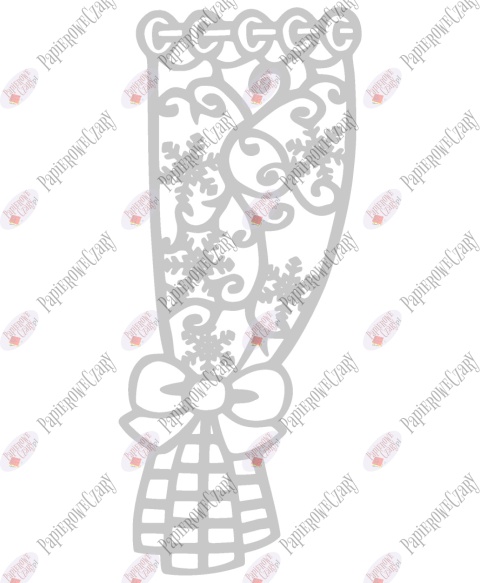 Zasłonka zimowa 3 Dekoracje z papieru