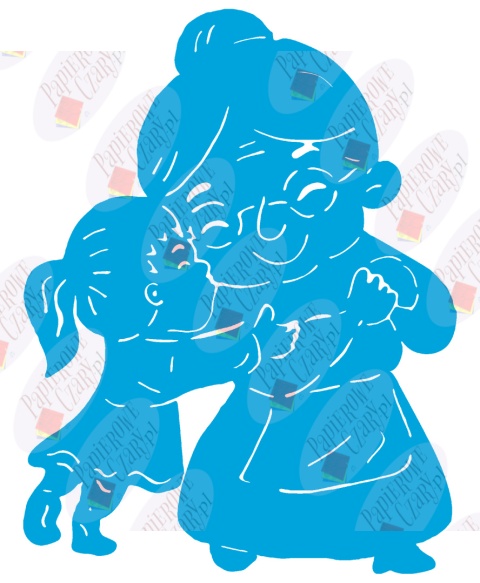 Babcia z Wnuczką 1 Dekoracje z papieru