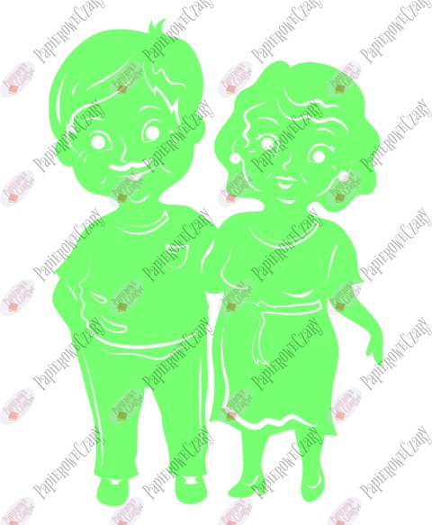 Babcia z Dziadkiem 1 Dekoracje z papieru