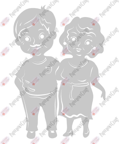 Babcia z Dziadkiem 1 Dekoracje z papieru