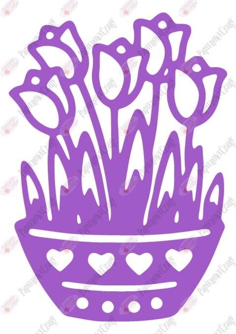 Tulipany w doniczce 1 Dekoracje z papieru