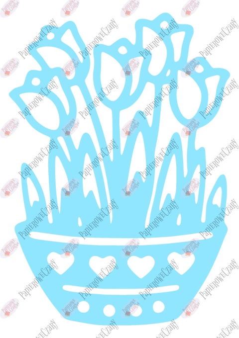 Tulipany w doniczce 1 Dekoracje z papieru