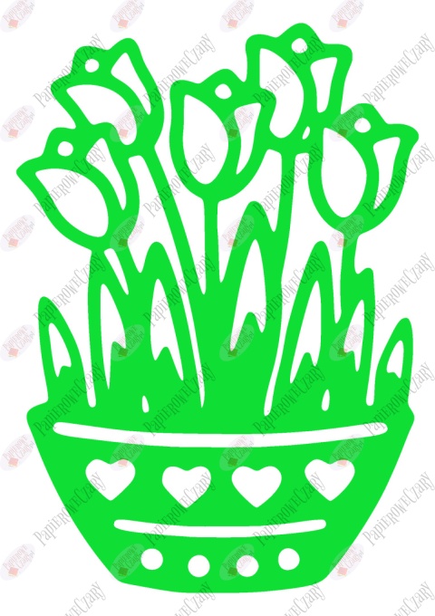 Tulipany w doniczce 1 Dekoracje z papieru