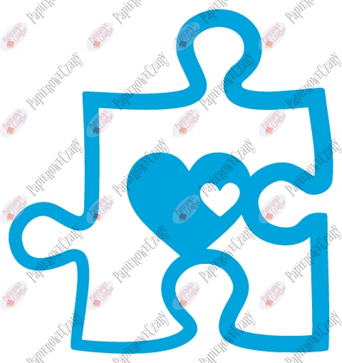 Puzzel serce 1 Dekoracje z papieru