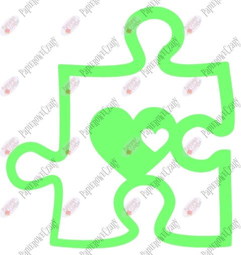 Puzzel serce 1 Dekoracje z papieru