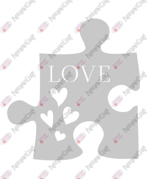 Puzzel serce 2 Dekoracje z papieru