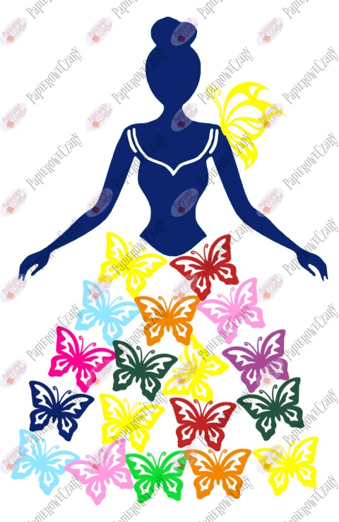 Zestaw 1 Pani Wiosna Dekoracje z papieru