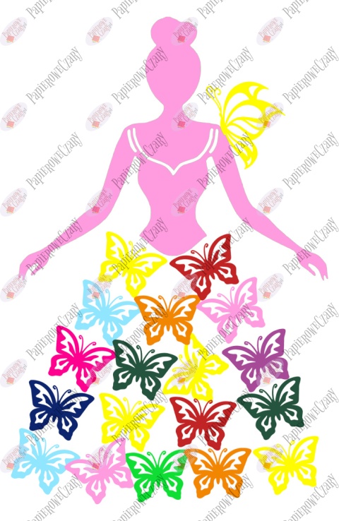 Zestaw 1 Pani Wiosna Dekoracje z papieru