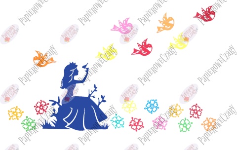 Zestaw 25 Dekoracje z papieru