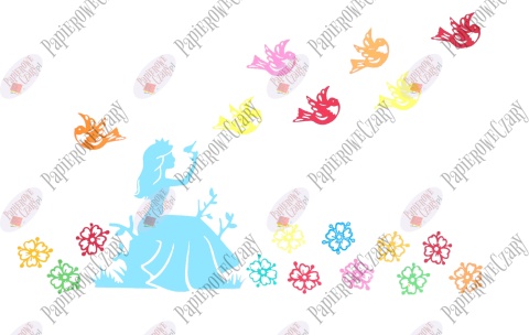 Zestaw 25 Dekoracje z papieru