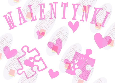 Zestaw 149 WALENTYNKI Dekoracje z papieru Zestaw 149 WALENTYNKI Dekoracje z papieru